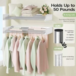 Foldable Laundry Drying Rack – Stainless Steel